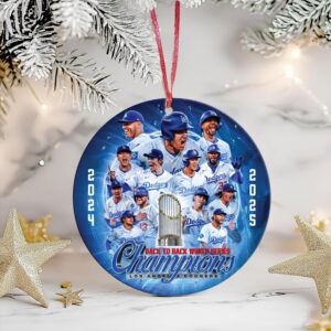 Los Angeles Dodgers 2025 Christmas Ornaments