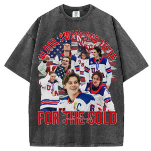 Jack Hughes Usa Gold Hockey T-Shirt/Sweatshirt