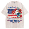 America 250 Years Flag Floral T-Shirt/Sweatshirt